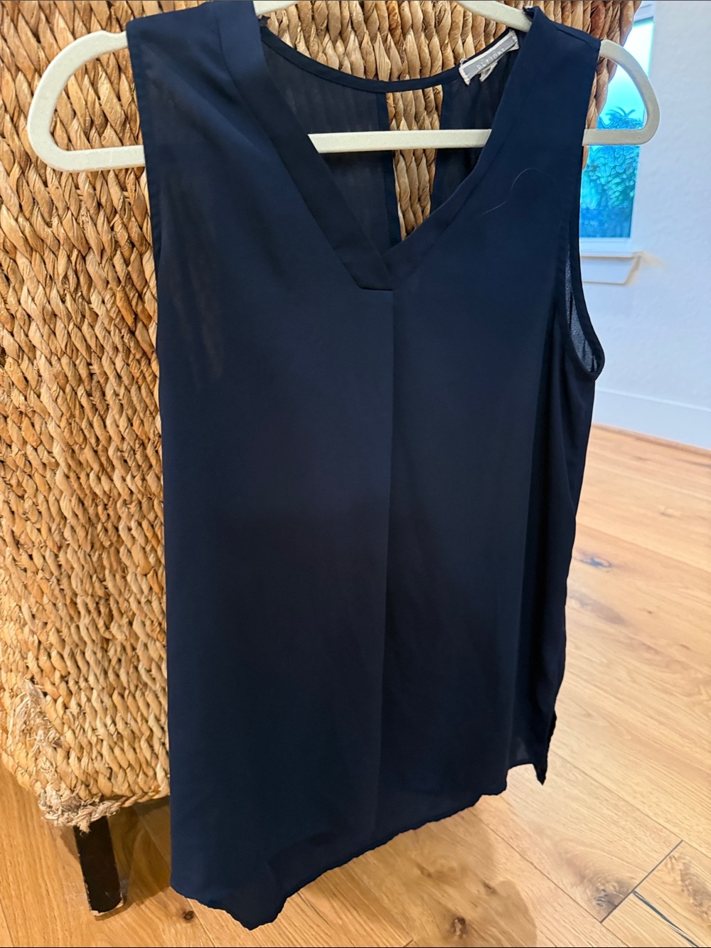 Sleeveless V-Neck Camisole in Navy - Elegant Layering Top